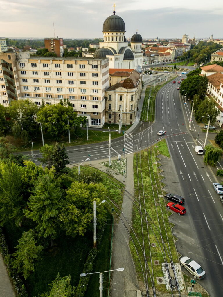 Die Bebauung erfolgte ohne Bewässerungssysteme auf dem Revoluției Boulevard und der Calea Aurel Vlaicu auf einer Länge von 5,5 km
