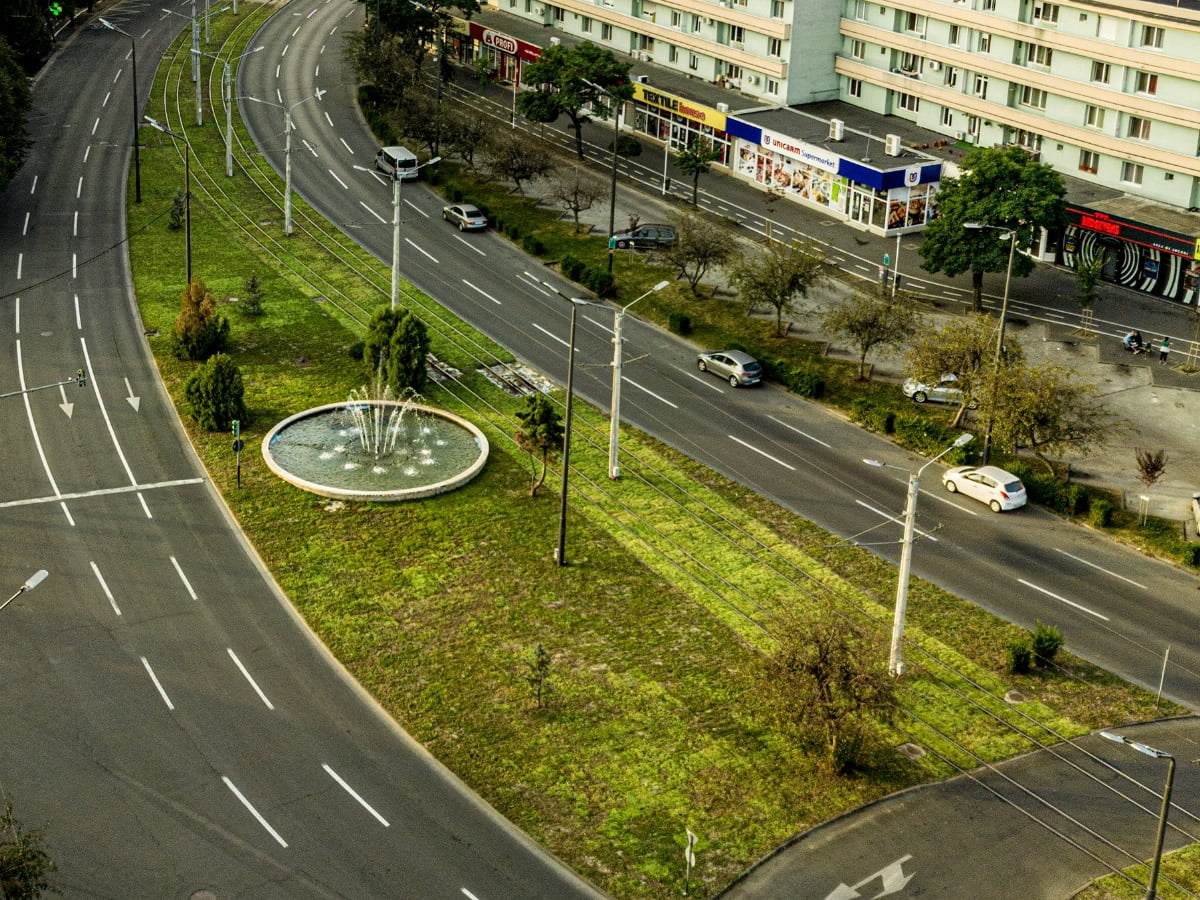Die Begrünung von Strassenbahnlinien in Rumänien