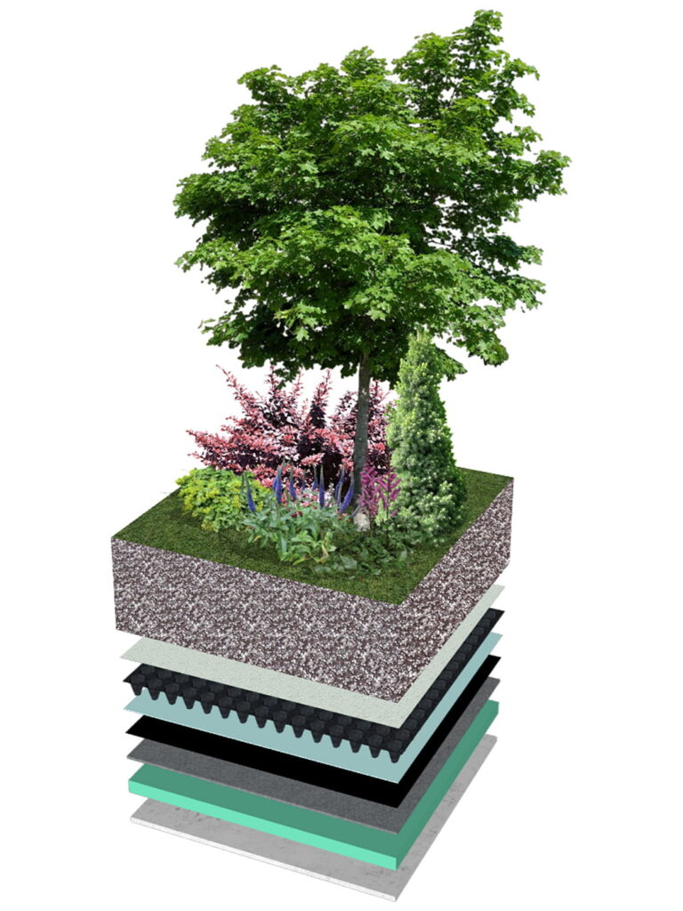 Intensive Dachbegrünung