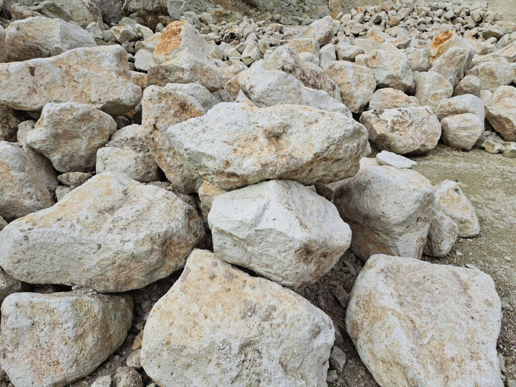 E-Vulkan-Vulkangestein mit hoher Porosität